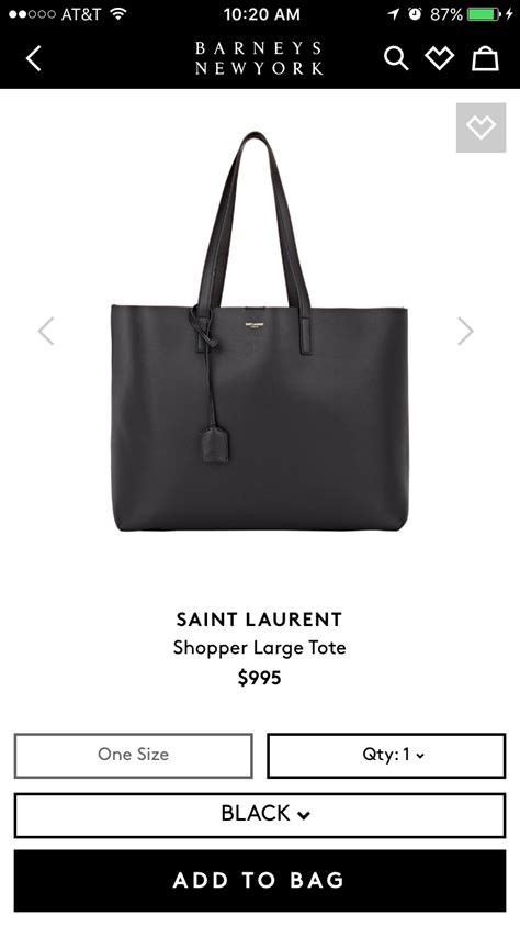 barneys ysl tote